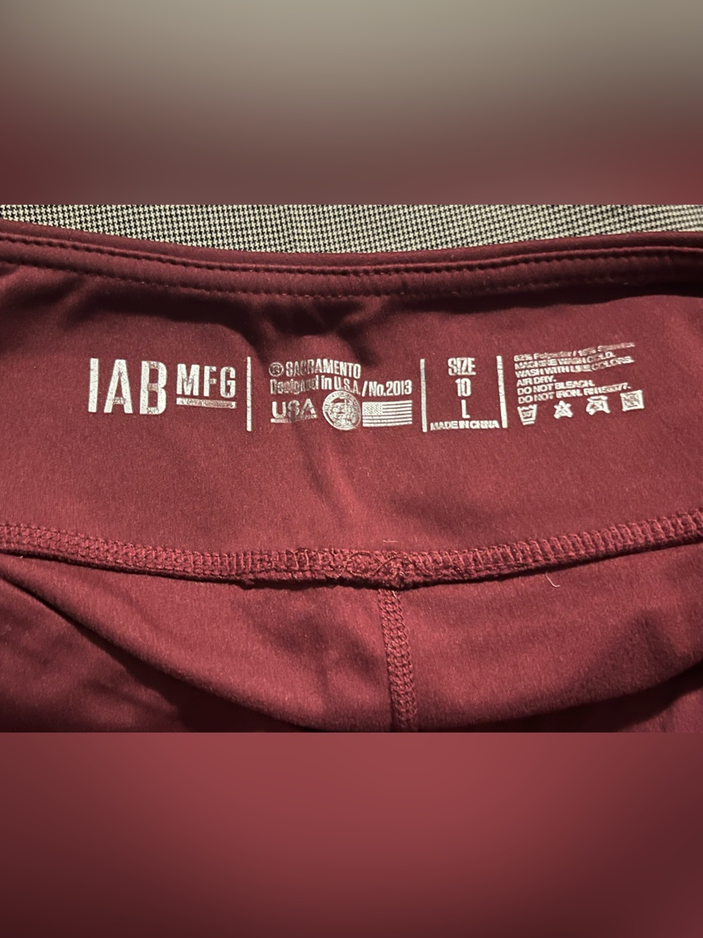 I Am Becoming Maroon Athletic Shorts - Picture 2 of 5